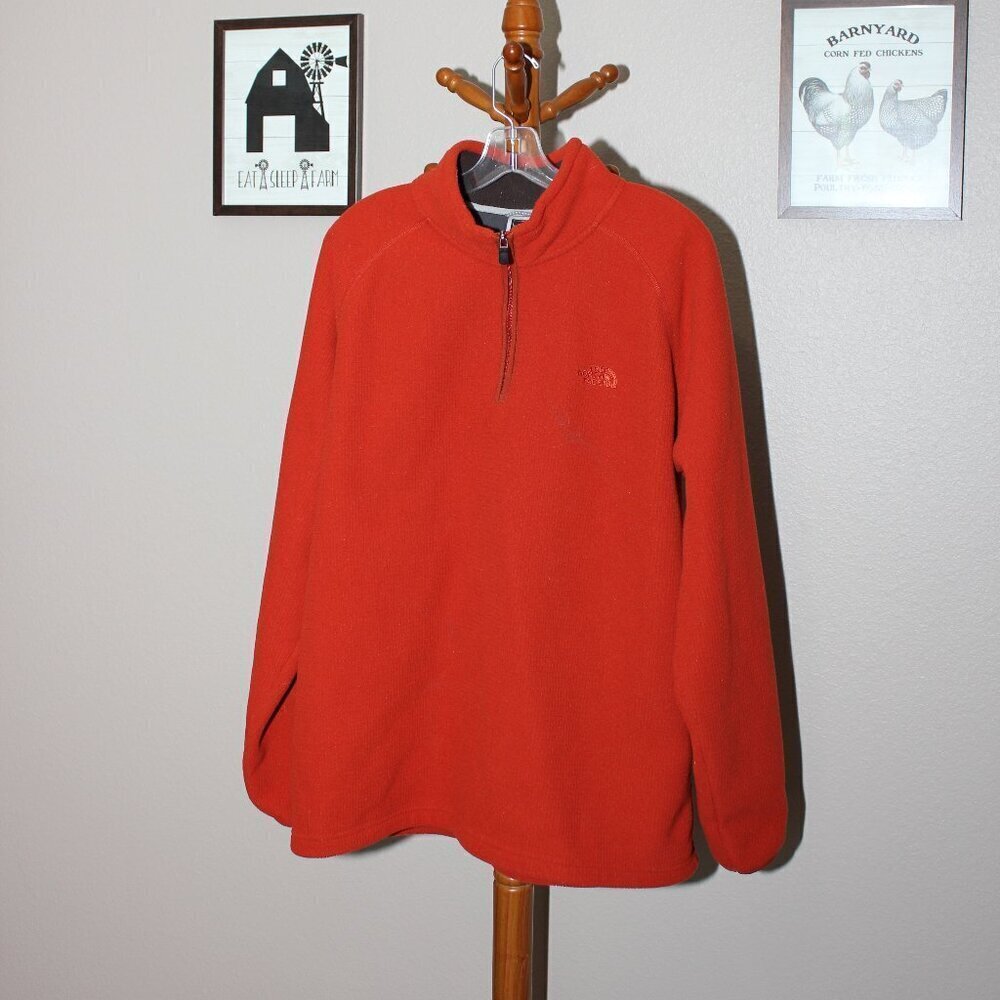 The North Face Mens Waffle Fleece 1/4 Zip Pullover Size XL